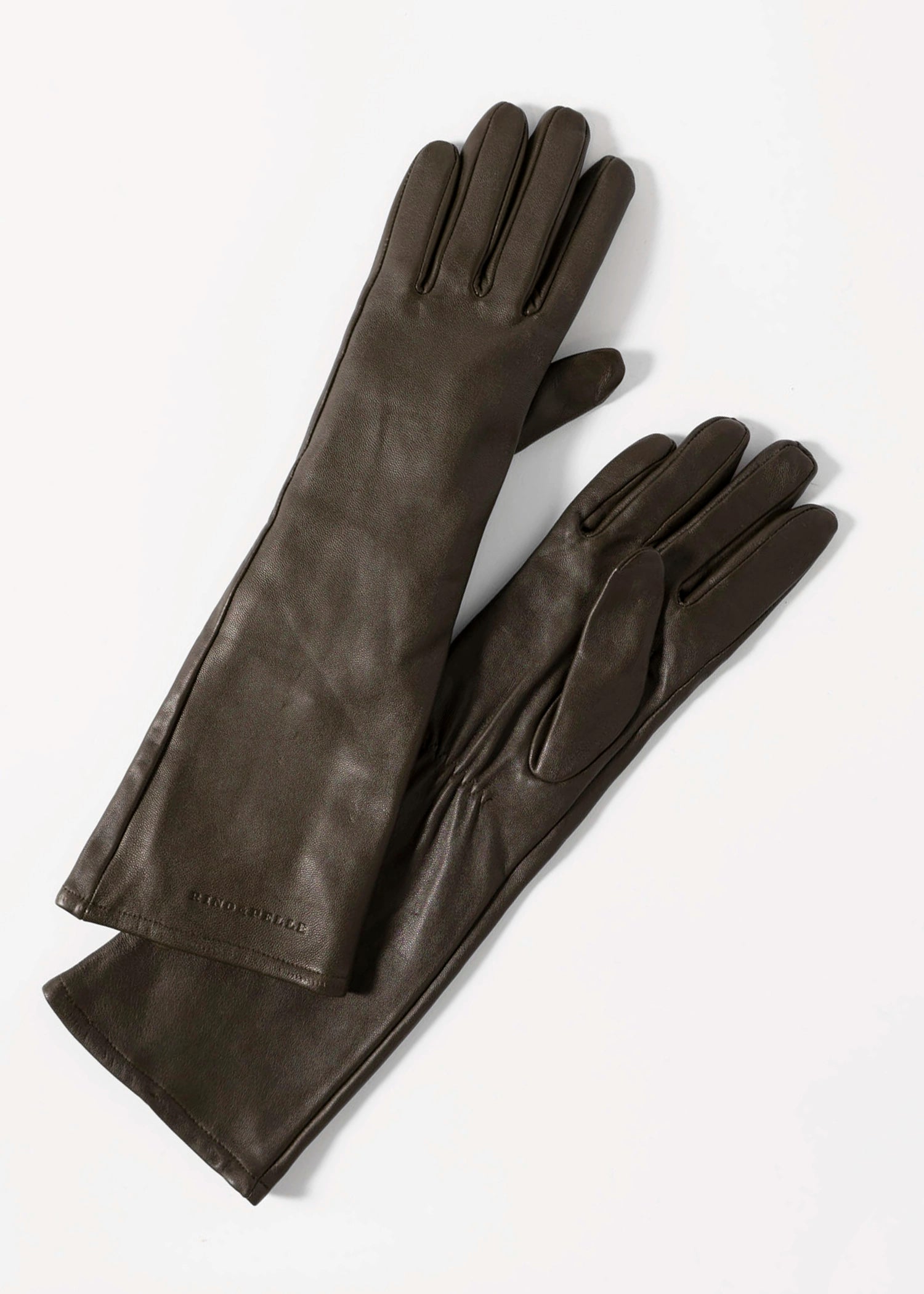 swatch_Coffee rino and pelle florianne long leather gloves