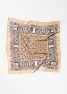 swatchc_Brown/Beige paisley print square scarf