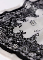 swatch_Black/White bandana head scarf