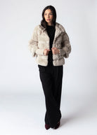 swatch_Birch rino and pelle feline quilted faux fur jacket