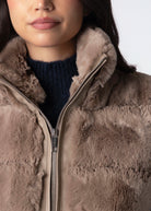 swatch_Mocha Latte rino and pelle may faux fur vest