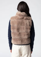 swatch_Mocha Latte rino and pelle may faux fur vest