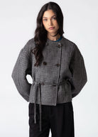 swatch_Black check wool jacket