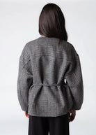 swatch_Black check wool jacket