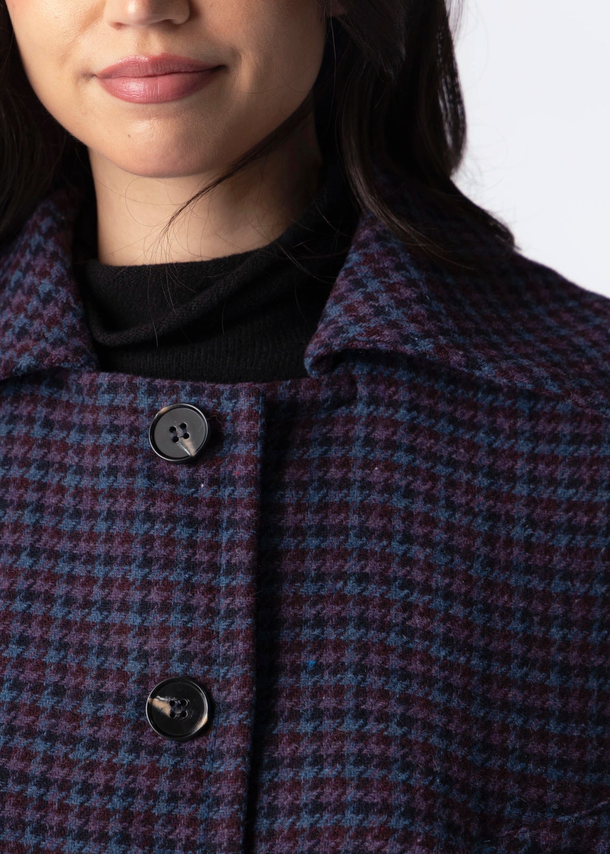swatch_Purple Merlot sage the label sigrid houndstooth jacket