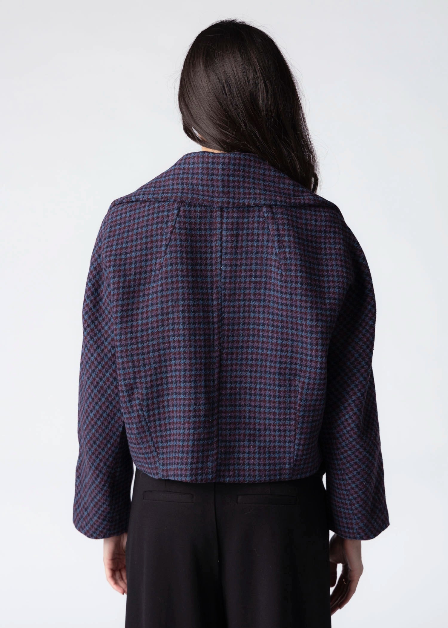 swatch_Purple Merlot sage the label sigrid houndstooth jacket