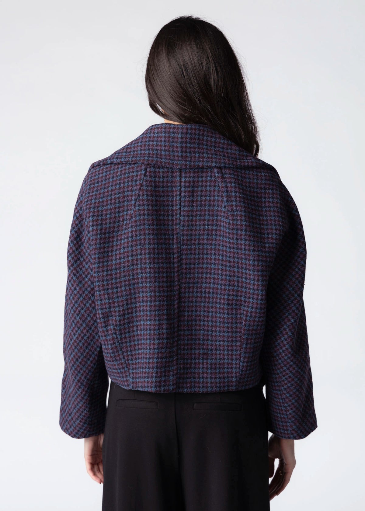 swatch_Purple Merlot sage the label sigrid houndstooth jacket