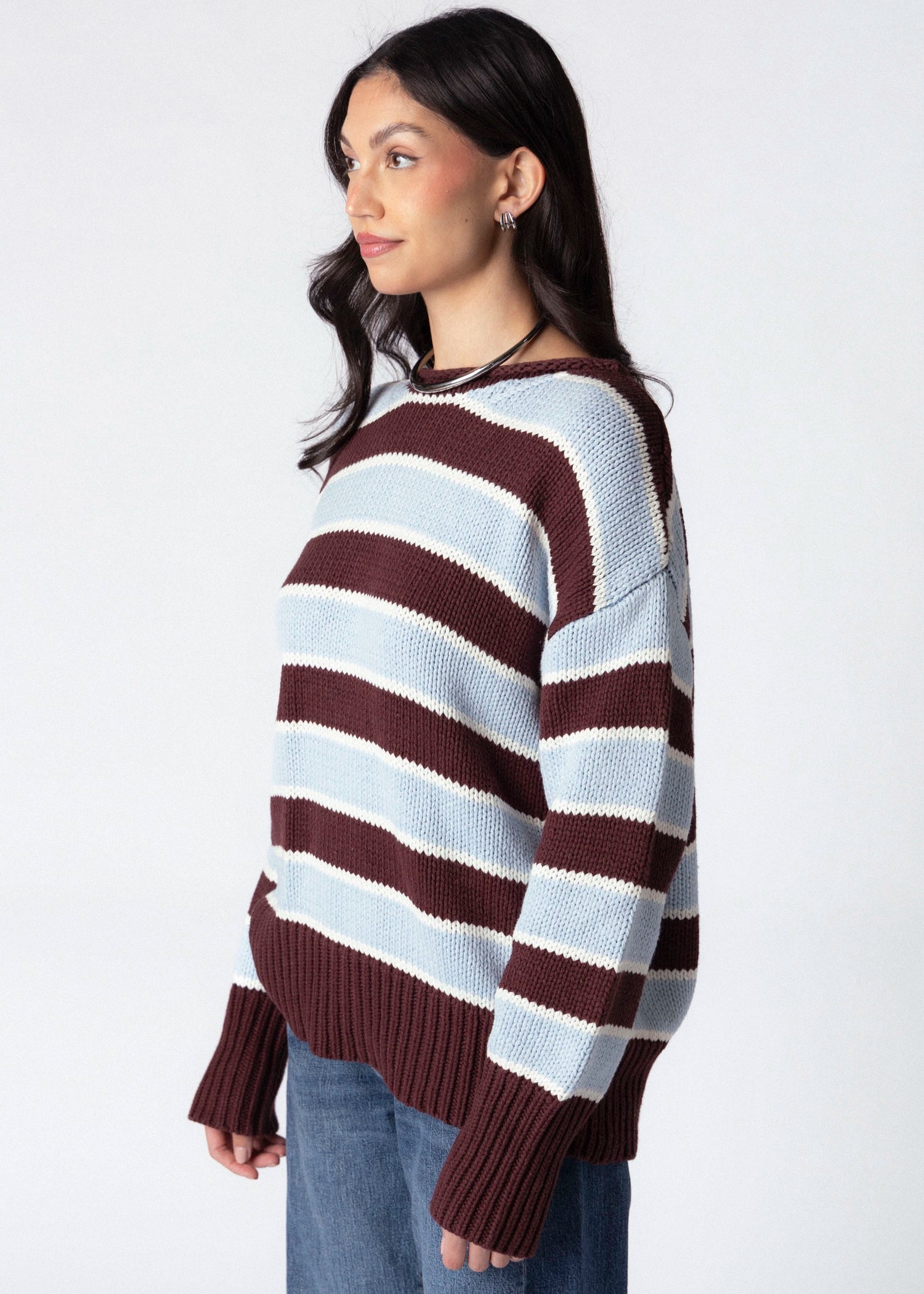 swatch_Chocolate Combo frankie striped sweater