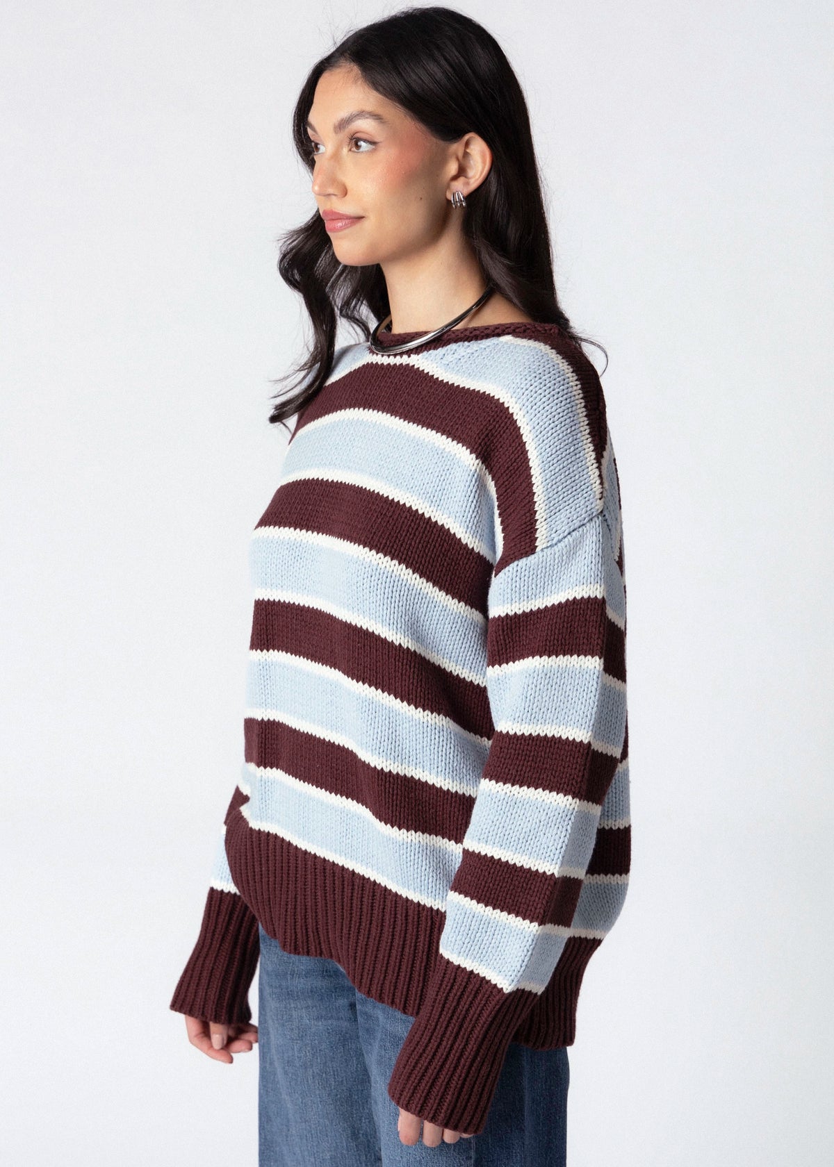 swatch_Chocolate Combo frankie striped sweater