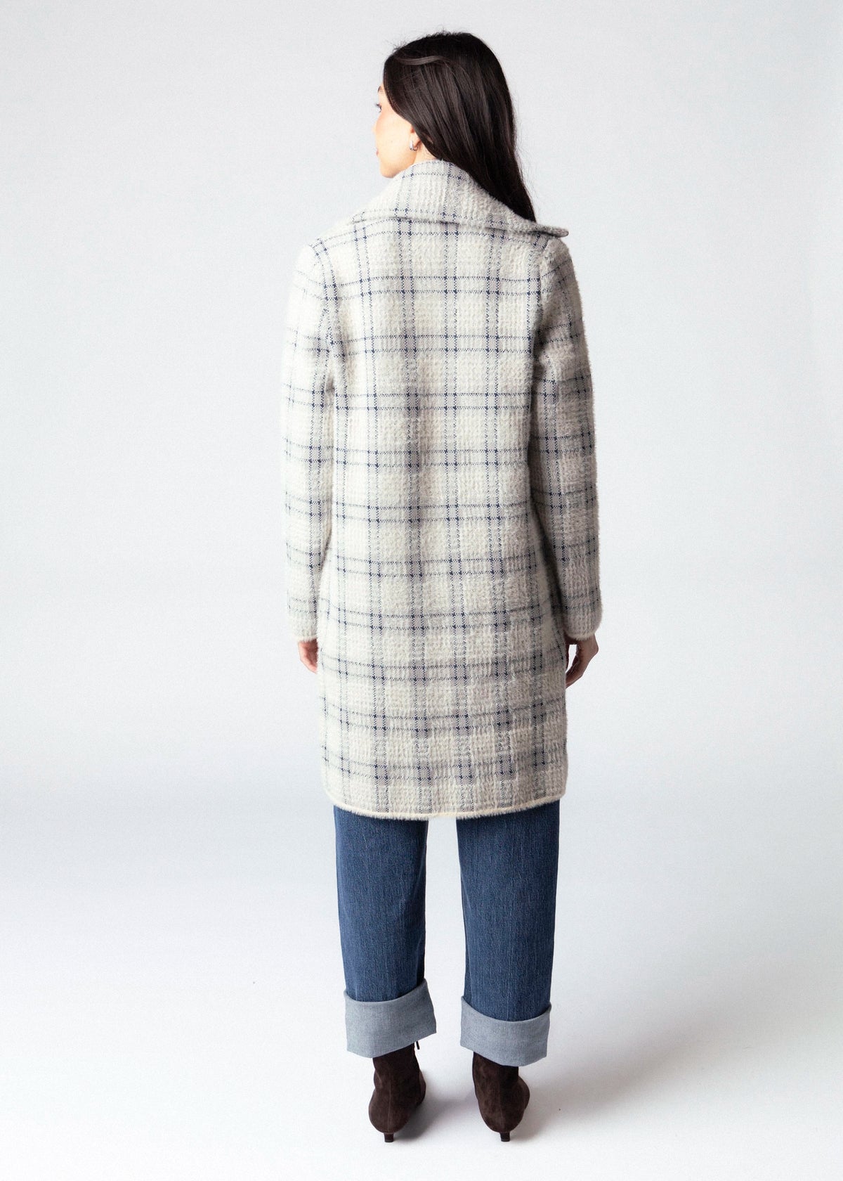 swatch_Ivory Plaid sage the label marlo plaid coat
