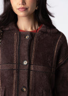 swatch_Oak Multi sage the label lola plaid sweater jacket