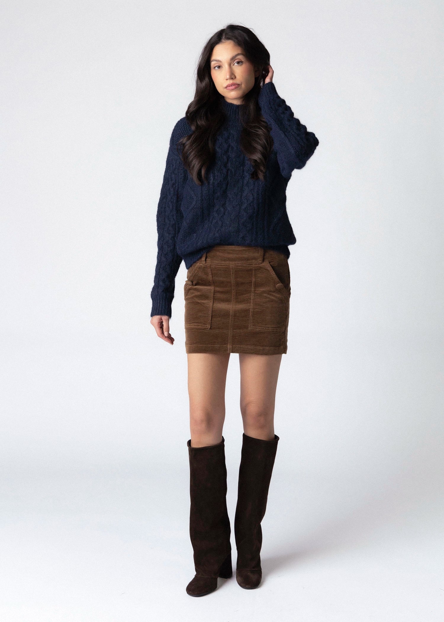 swatch_Fawn heartloom bree corduroy skirt