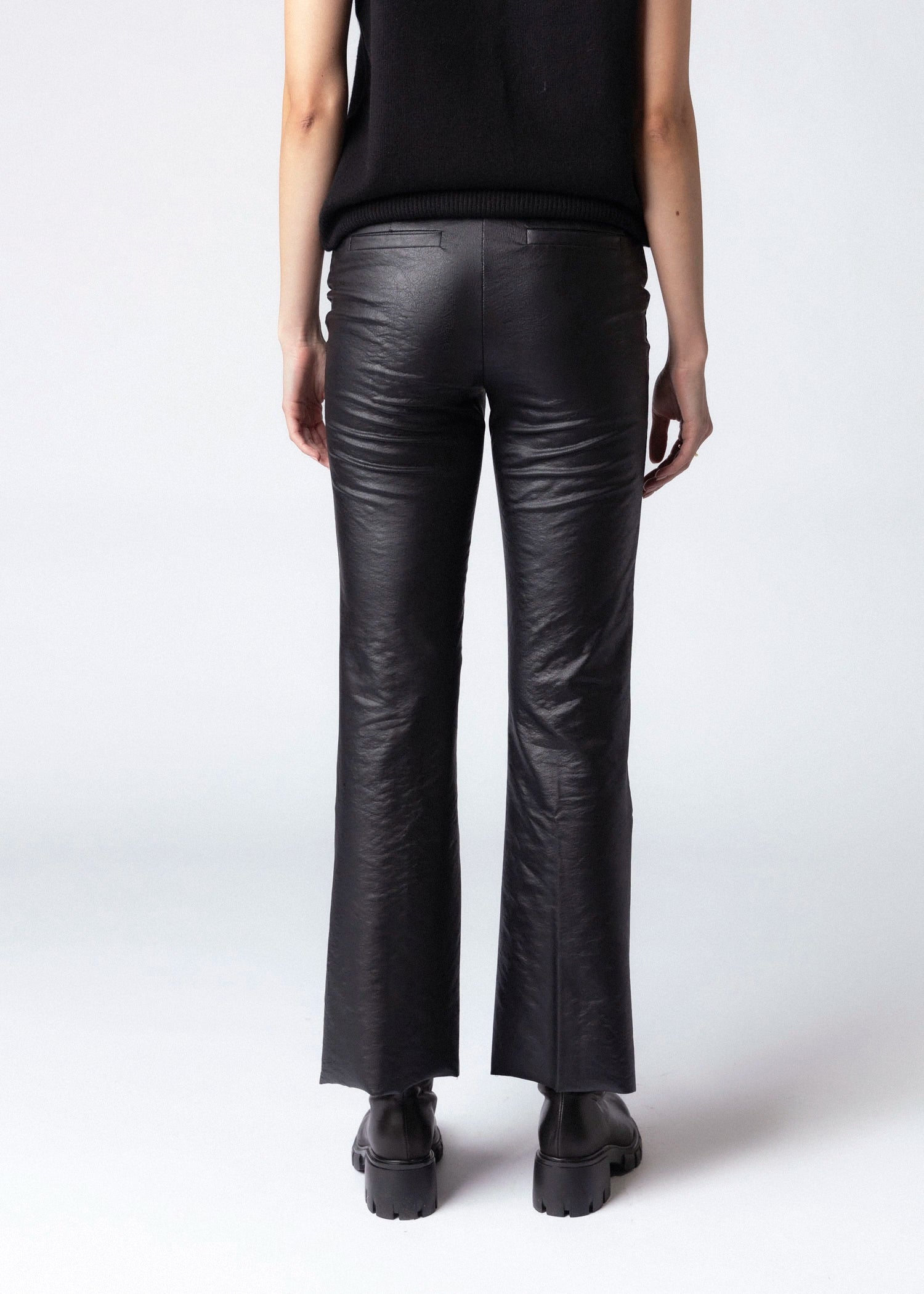 swatch_black lysse elysse foiled leather pant apparel