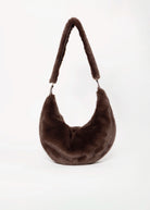 swatch_Coffee Roast rino and pelle Nayla faux fur crossbody bag