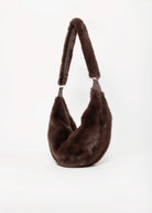 swatch_Coffee Roast rino and pelle Nayla faux fur crossbody bag