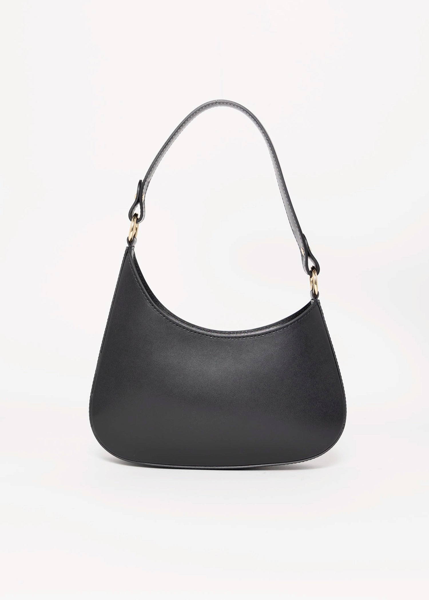 swatch_Black margaret italian leather shoulder bag