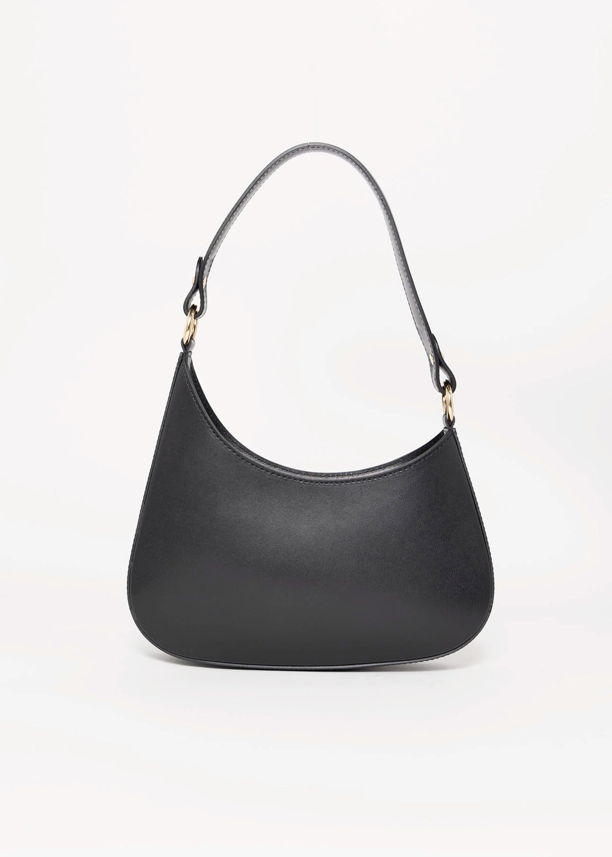 swatch_Black margaret italian leather shoulder bag