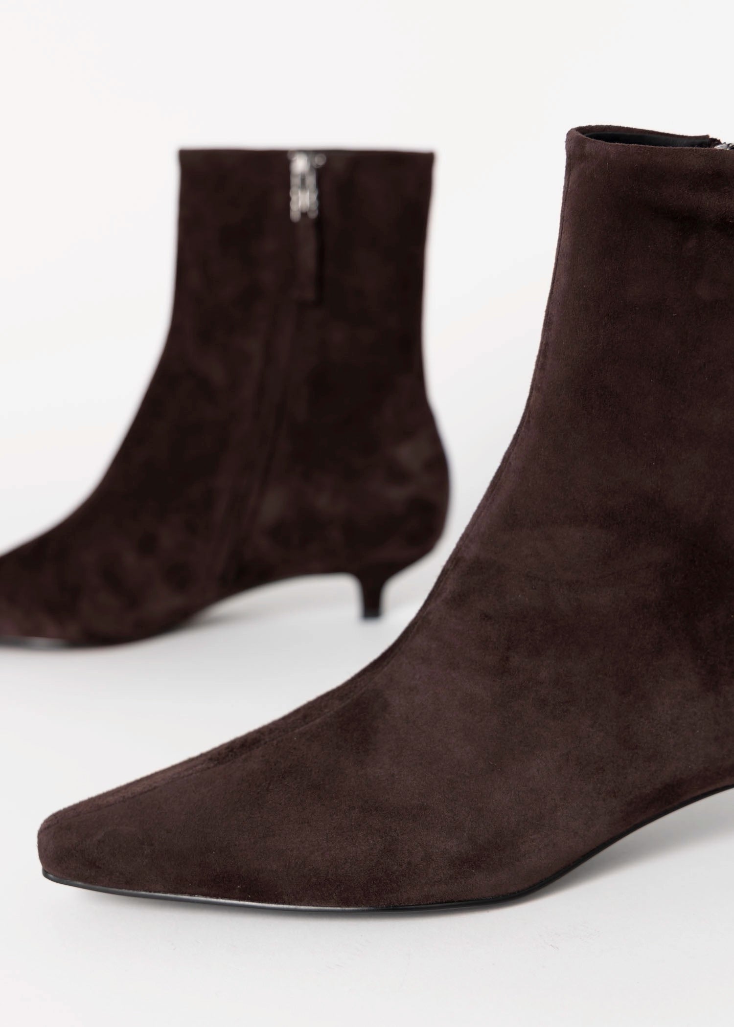 swatch_Chocolate Suede bibi lou azra 30 heeled ankle boot