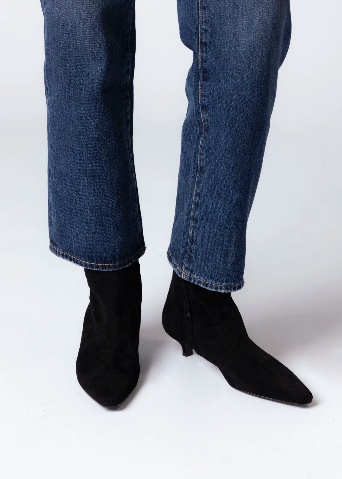 swatch_Black Suede bibi lou azra 30 heeled ankle boot