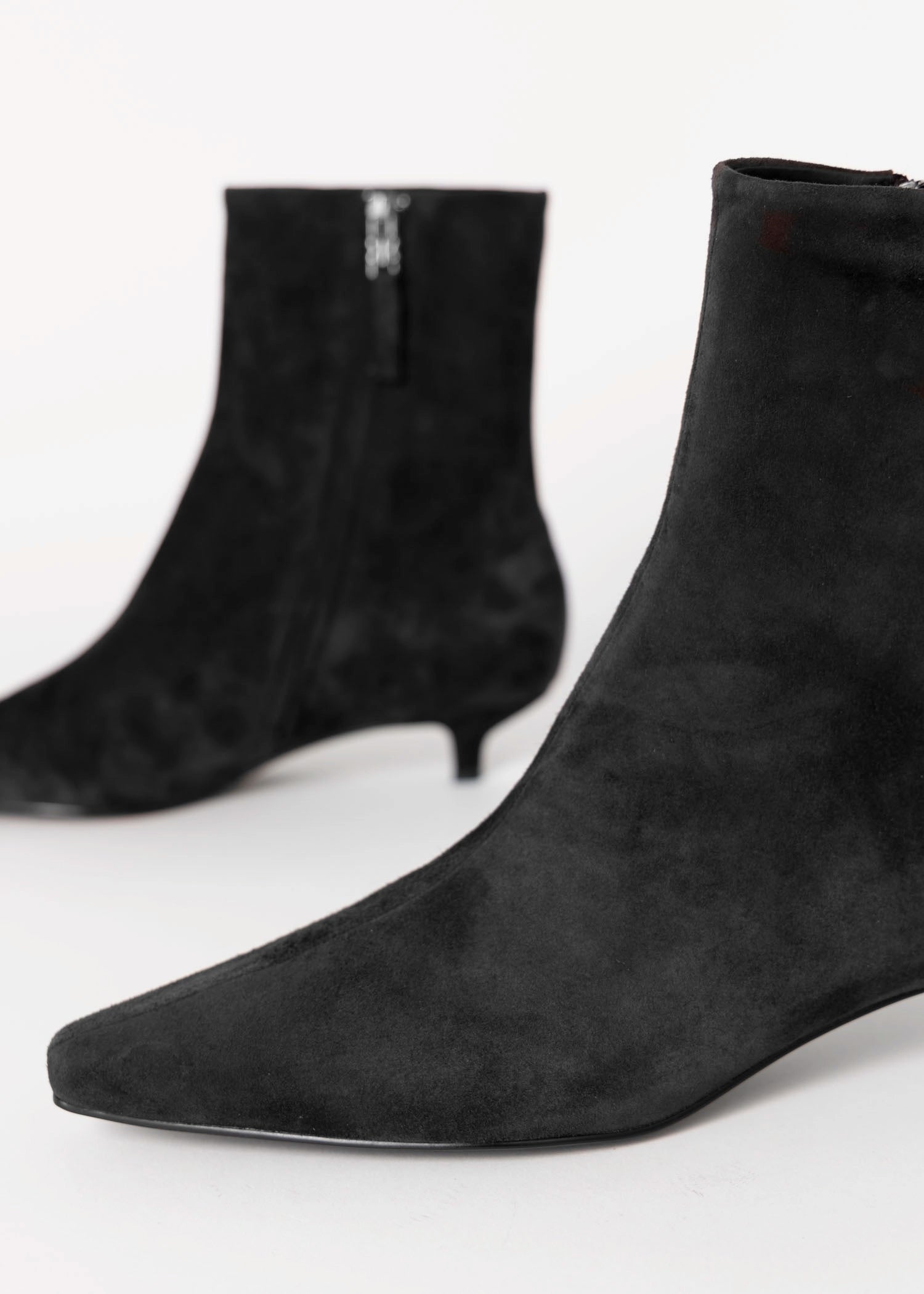 swatch_Black Suede bibi lou azra 30 heeled ankle boot