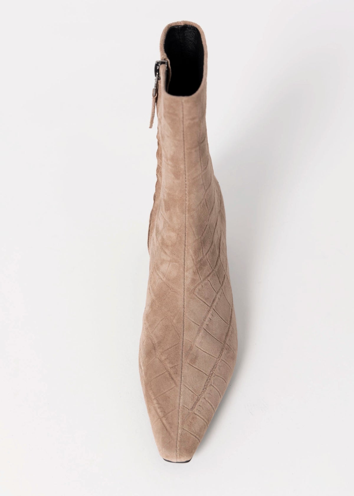 swatch_Taupe Croco Suede bibi lou azra 30 heeled ankle boot