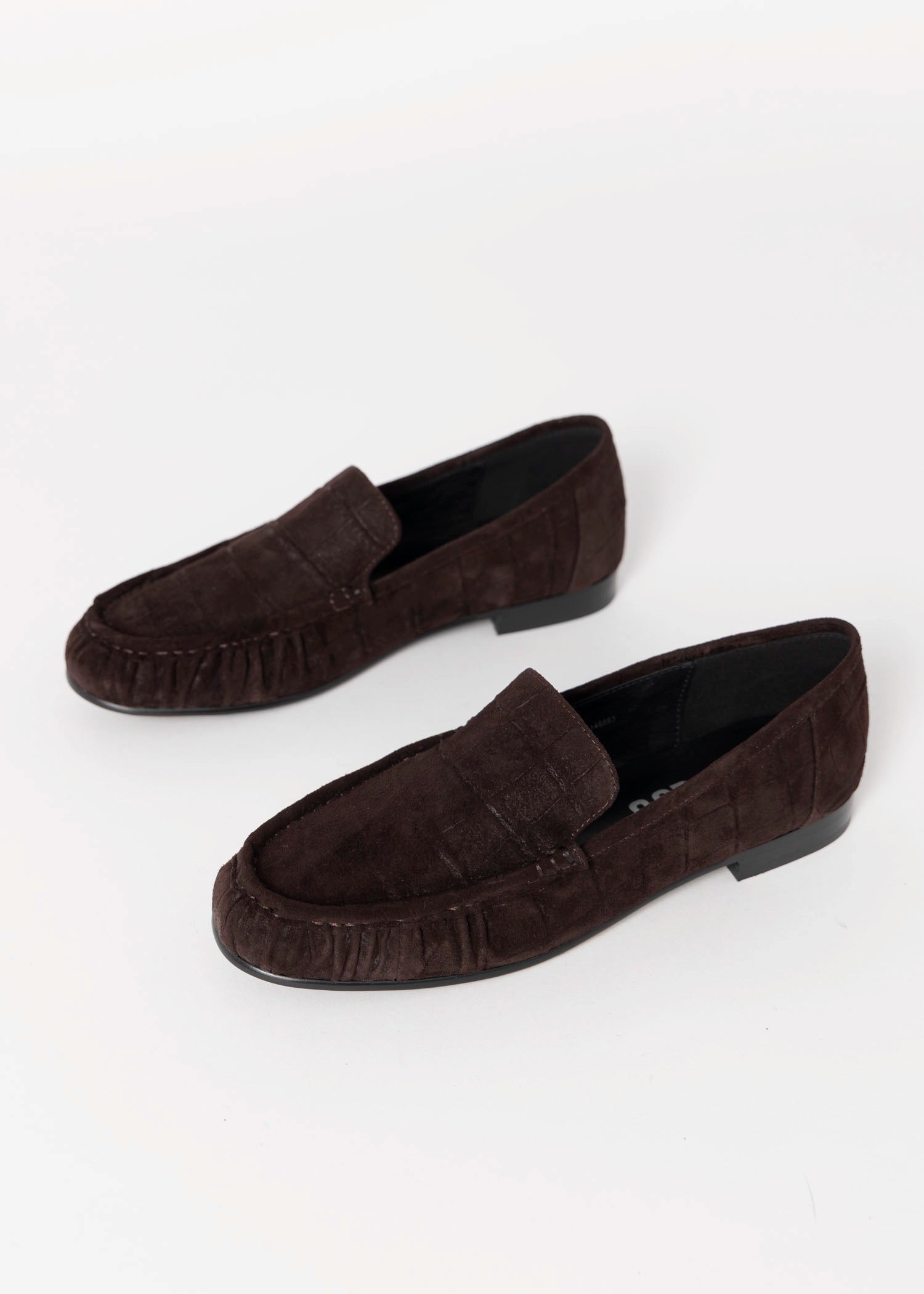 swatch_Dark Brown Suede bibi lou lysa loafer