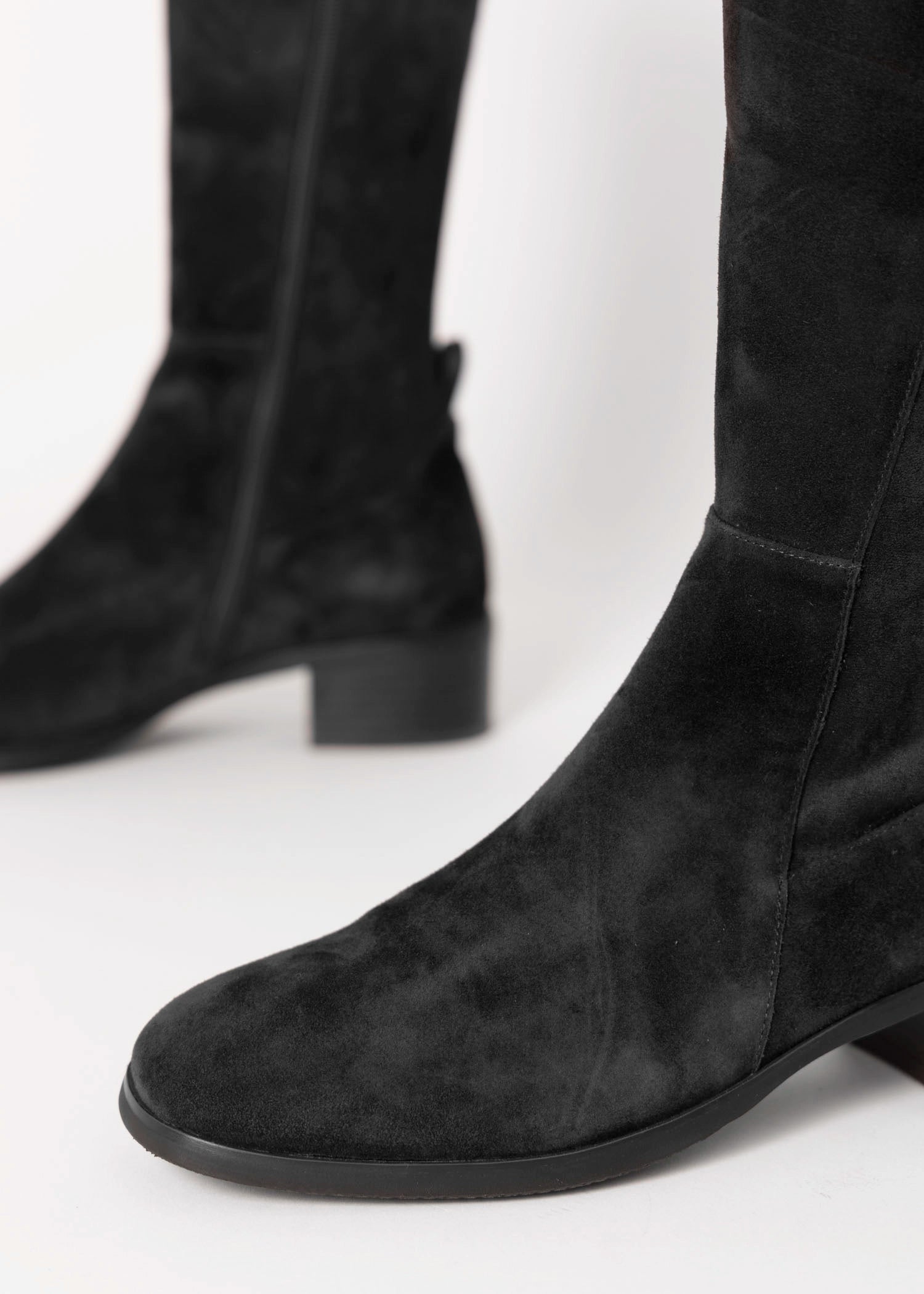 swatch_Black silent d oreos knee high boot