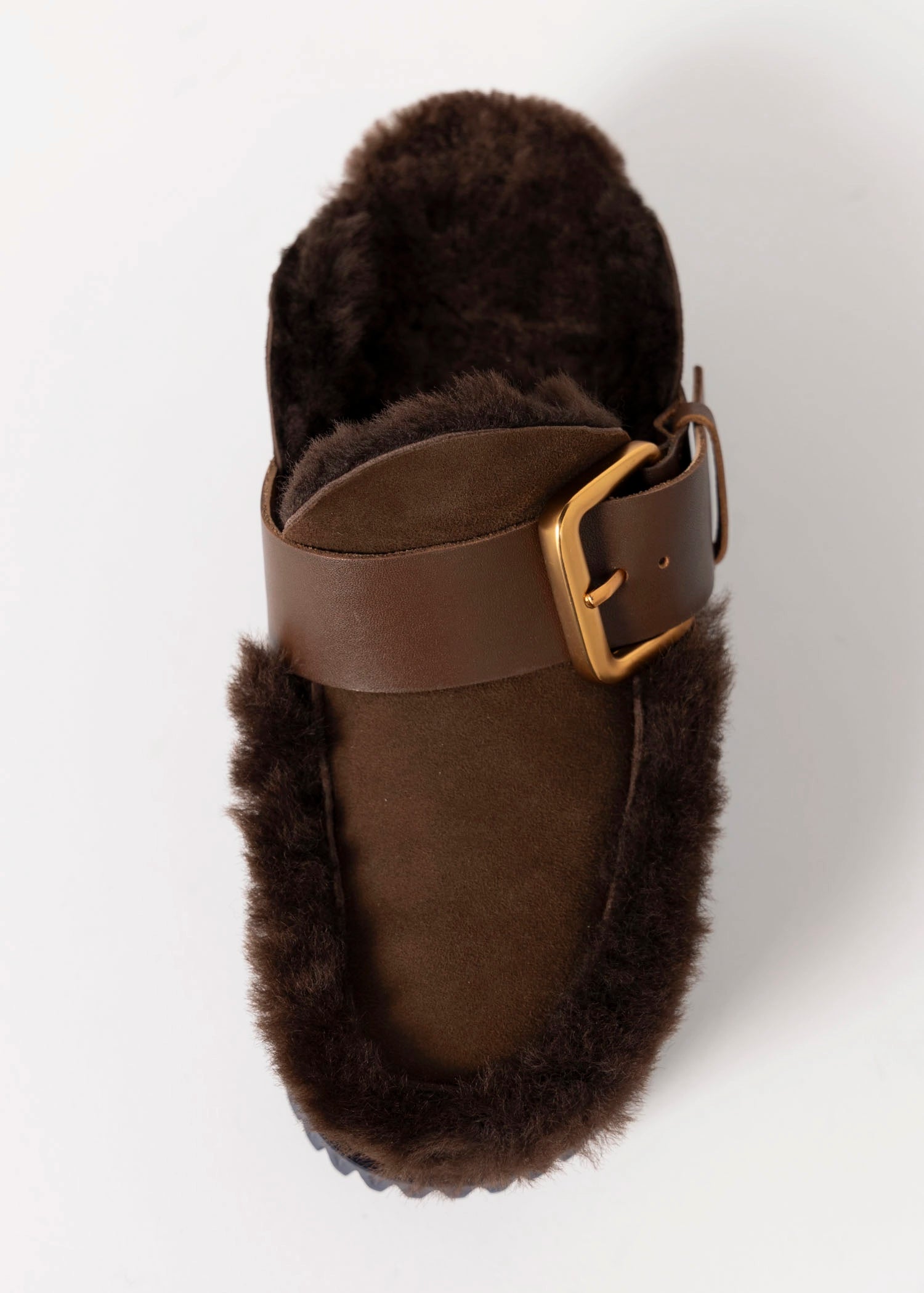 swatch_Chocolate 4ccccees plia amber platform shearling clog