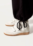 swatch_white scarlet velcro sneaker shoes