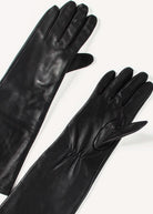 swatch_Black etienne long leather gloves