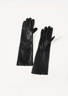 swatch_Black etienne long leather gloves