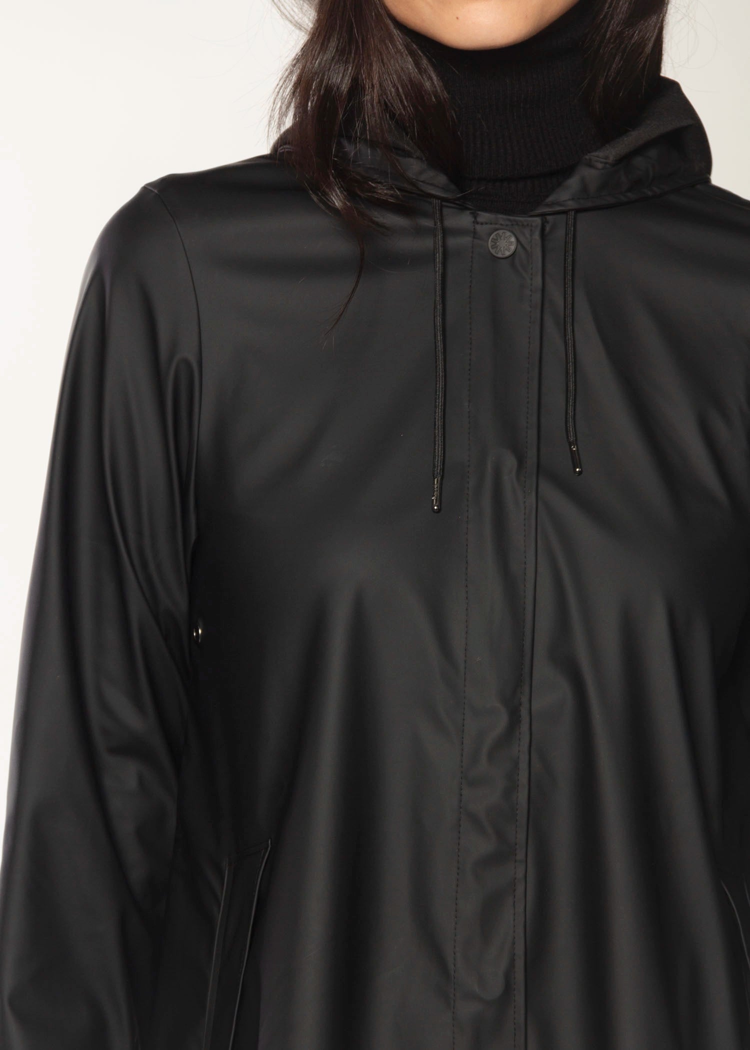 swatch_Black a line rain jacket coats