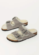swatch_Stone Suede arizona shearling sandal shoes