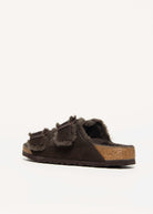 swatch_Mocha Suede arizona shearling sandal shoes