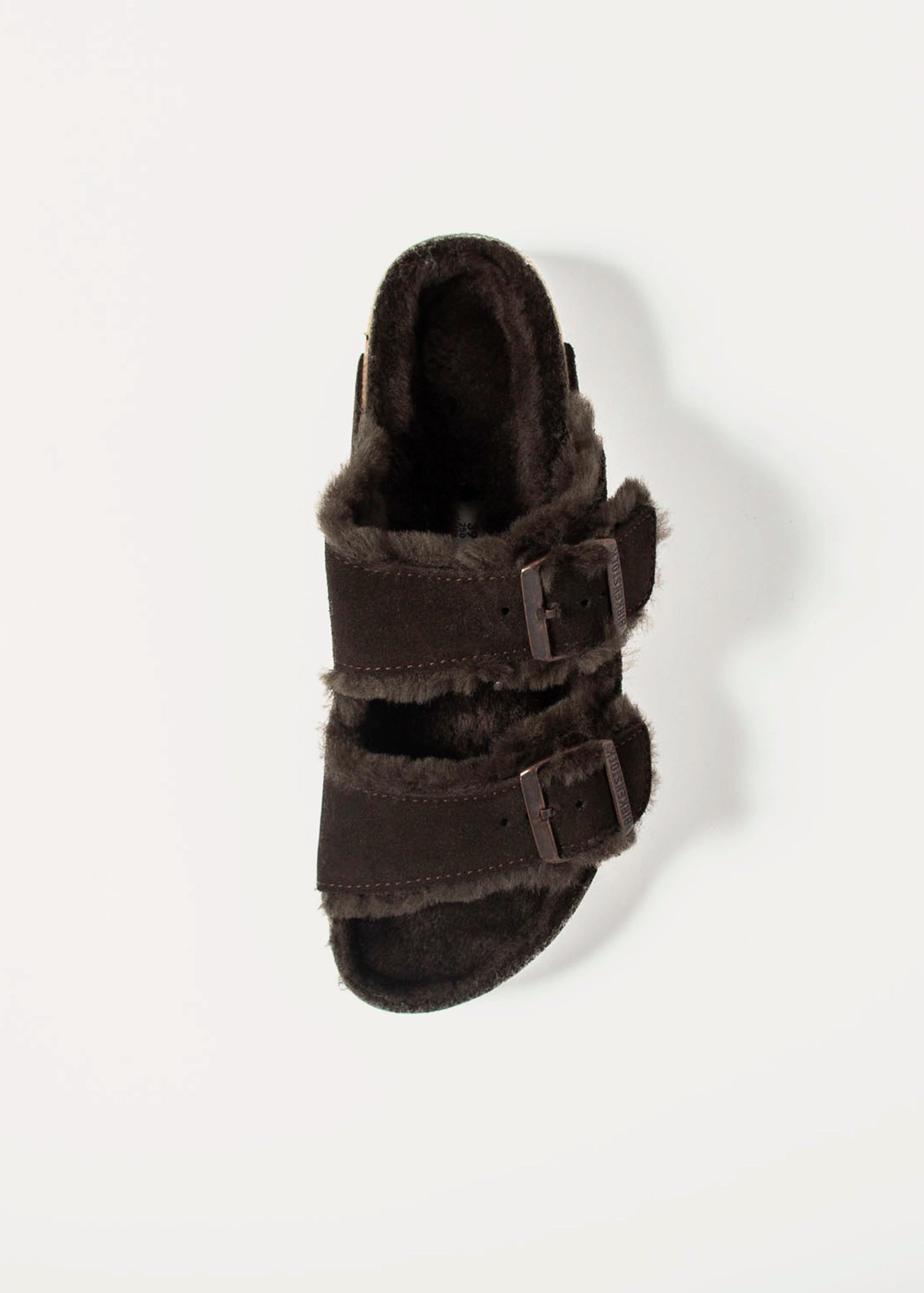 swatch_Mocha Suede arizona shearling sandal shoes