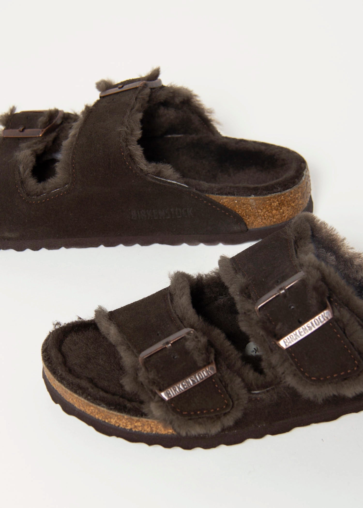 swatch_Mocha Suede arizona shearling sandal shoes