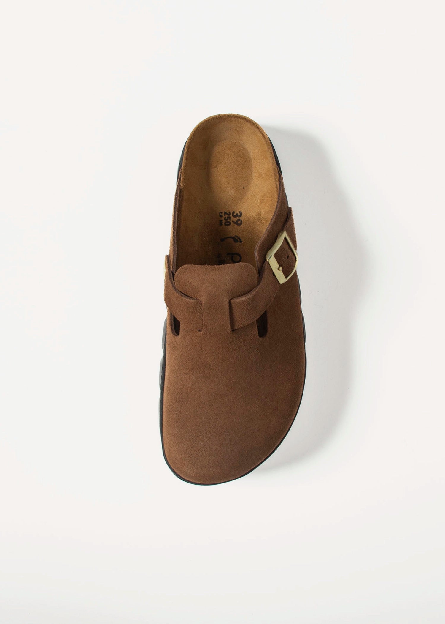 swatch_Dark Tea Suede boston chunky clog shoes