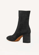 swatch_Black Suede story heeled boots shoes