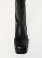 swatch_Black capacity knee high boot