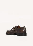 swatch_Brown Leather giselle loafer shoes