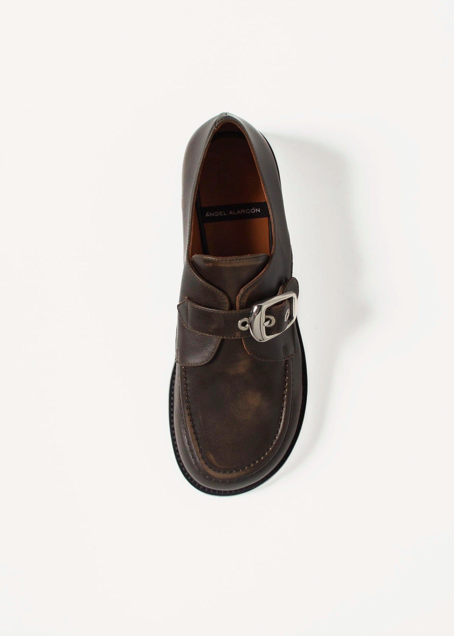 swatch_Brown Leather giselle loafer shoes