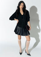 swatch_Cream magica fishnet knee high sock