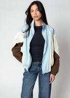 swatch_Blue/Cream pretty garbage goldie funnel neck windbreaker jacket