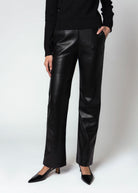 swatch_Black fifteen twenty laurel faux leather pant