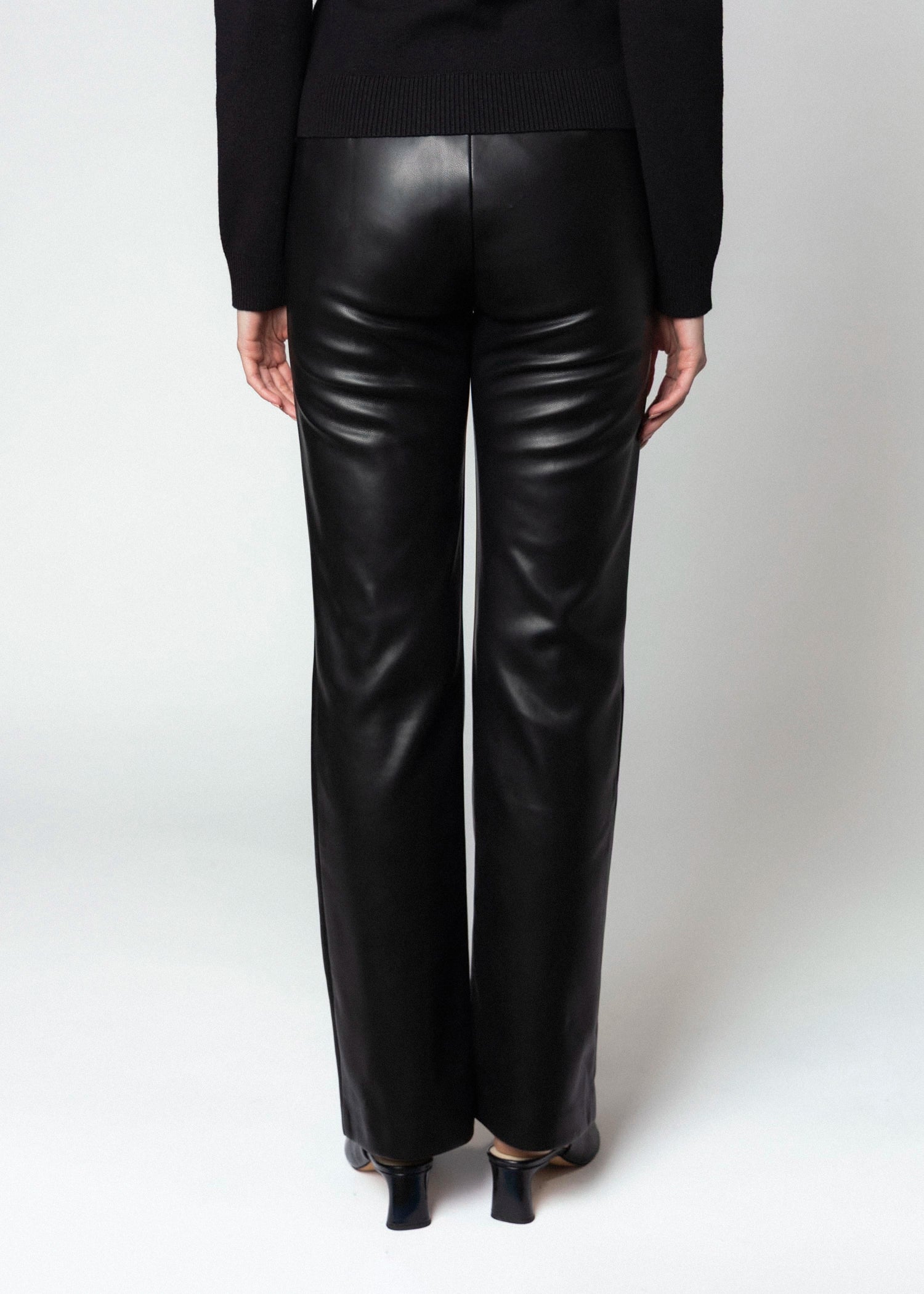 swatch_Black fifteen twenty laurel faux leather pant