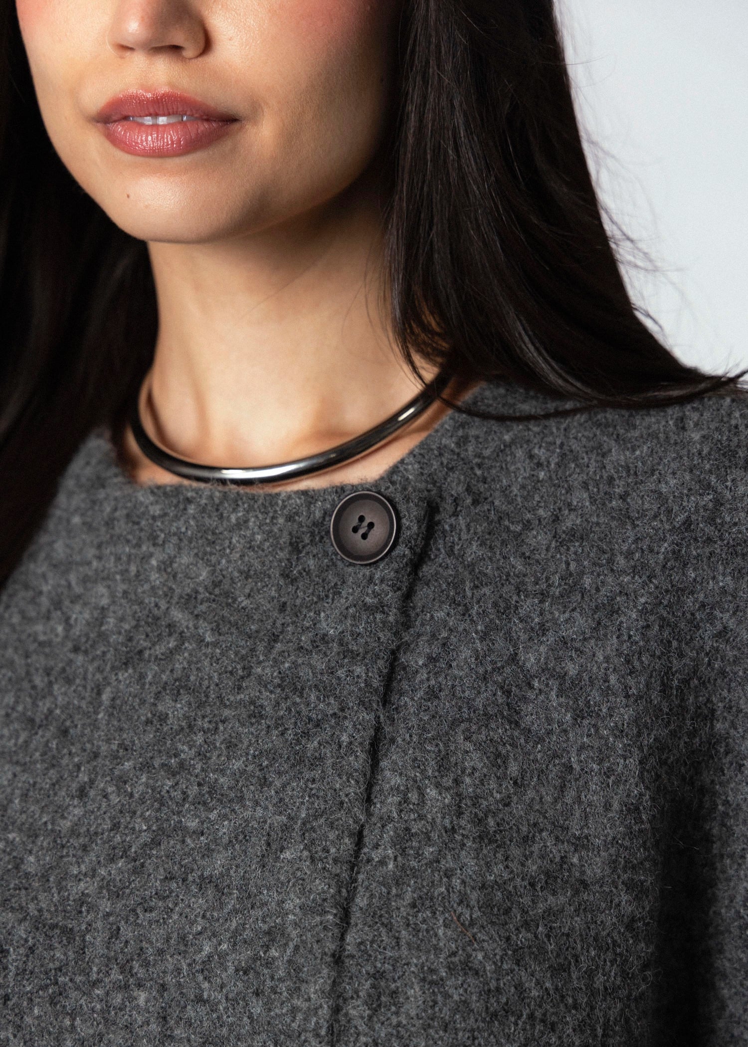 swatch_Charcoal kimono sleeve cardigan