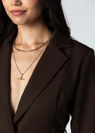 swatch_Cocoa greylin zuri cinched blazer with belt