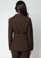 swatch_Cocoa greylin zuri cinched blazer with belt