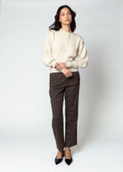 swatch_Espresso kut from the kloth avery plaid trouser pant