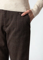 swatch_Espresso kut from the kloth avery plaid trouser pant